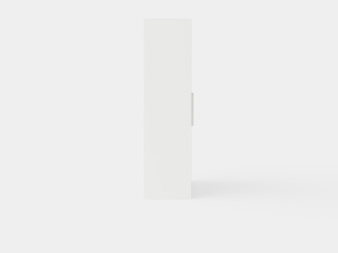 Prague Wardrobe Sliding Doors Curved Mirror 3D Model
