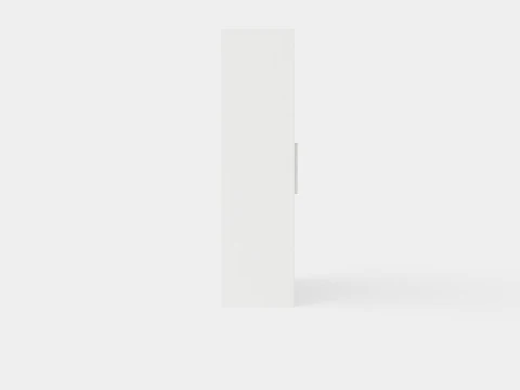 Prague Wardrobe Sliding Doors Curved Mirror 3D Model
