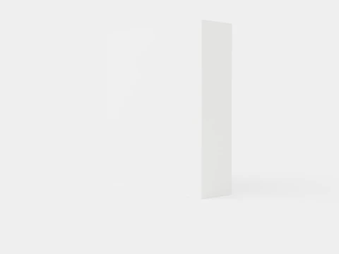 Prague Wardrobe Sliding Doors Curved Mirror 3D Model