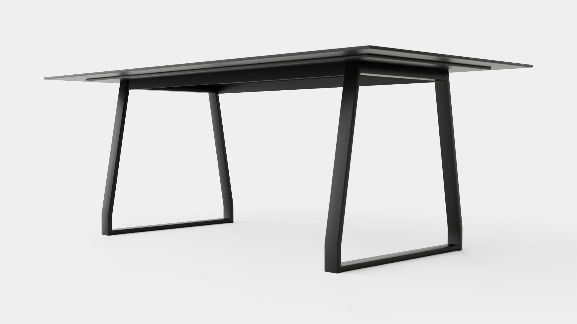 Quay Dining Table 3D Model .c4d .max .obj .3ds .fbx .stl .blend 