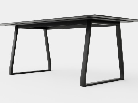 Quay Dining Table 3D Model