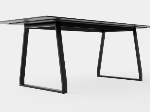Quay Dining Table Model 3D