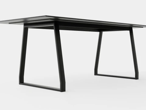 Quay Dining Table 3D Model