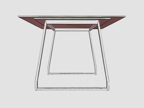 Quay Dining Table Model 3D