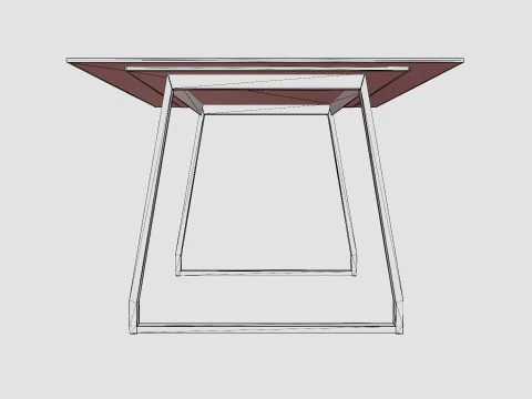 Quay Dining Table 3D Model