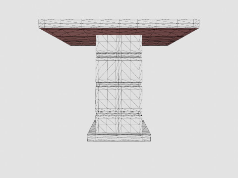 Ratliff Extensionable Dining Table White 3D Модель