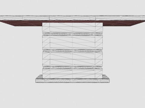 Ratliff Extensionable Dining Table White 3D Модель