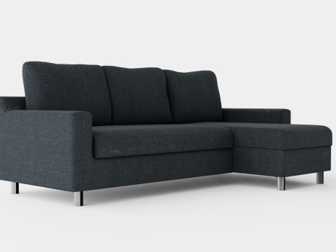 Razon Divan Bed Sofa Right Dark Gray Modelo 3D
