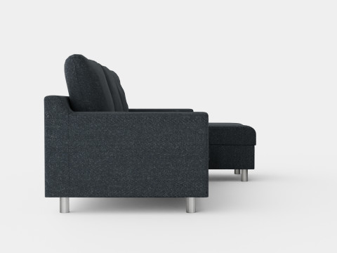 Razon Divan Bed Sofa Right Dark Gray Model 3D