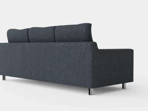 Razon Divan Bed Sofa Right Dark Gray 3D Model