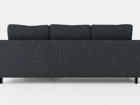Razon Divan Bed Sofa Right Dark Gray 3D Model