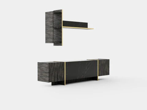 Perabotan TV Riello Model 3D