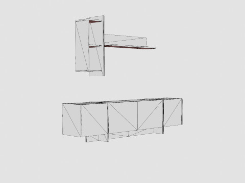 Riello TV Furniture 3D 模型