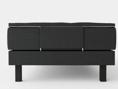 Royal Adjustable Continental Bed Black 3D Model