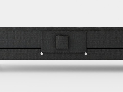 Royal Adjustable Continental Bed Black 3D Model