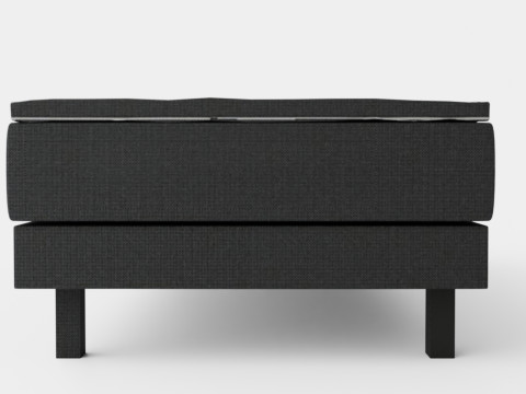 Royal Adjustable Continental Bed Black 3D Model