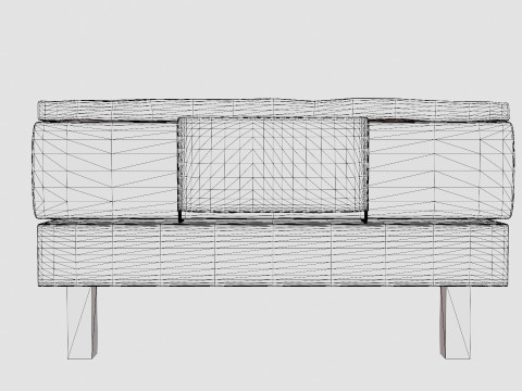 Royal Adjustable Continental Bed Black 3D Model