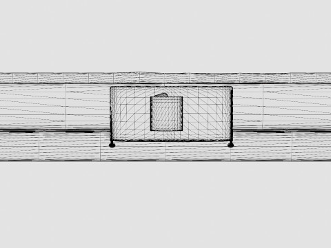 Royal Adjustable Continental Bed Black 3D Model