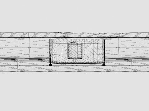 Royal Adjustable Continental Bed Black 3D Model