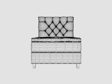 Royal Bed Package With Storage Model 3D
