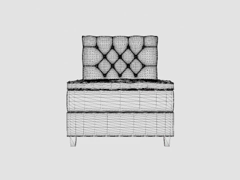 Royal Bed Package With Storage 3D Model