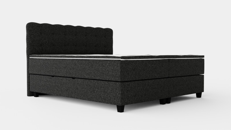 Royal Bed Package With Storage Dark Gray Modello 3D .c4d .max .obj .3ds .fbx .stl .blend