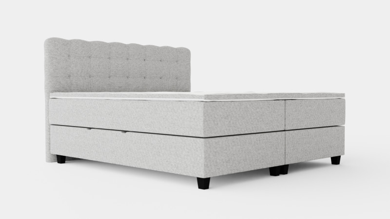 Royal Bed Package With Storage Light Gray Modello 3D .c4d .max .obj .3ds .fbx .stl .blend 