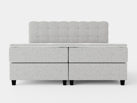 Royal Bed Package With Storage Light Gray Modello 3D