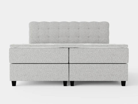 Royal Bed Package With Storage Light Gray 3D Model