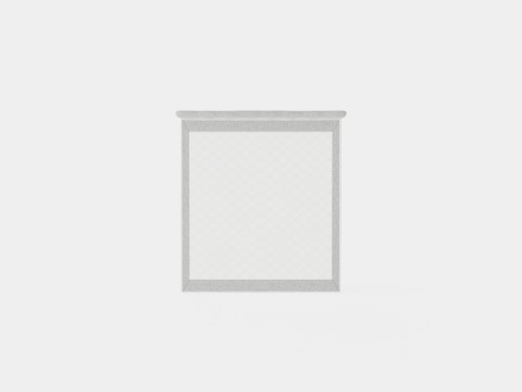 Royal Bed Package With Storage Light Gray Modello 3D