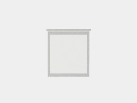 Royal Bed Package With Storage Light Gray 3D Model