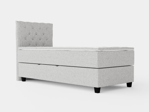 Royal Bed Package With Storage Light Gray 3D Model