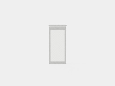Royal Bed Package With Storage Light Gray 3D 모델