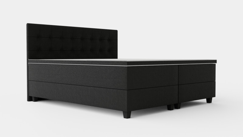 Royal Continental Bed With Storage Dark Gray 3D 模型 .c4d .max .obj .3ds .fbx .stl .blend 
