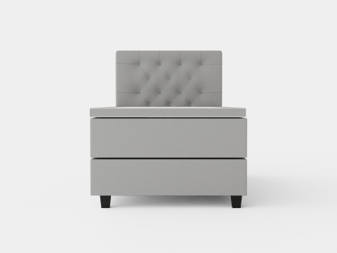 Royal Continental Bed With Storage Light Gray 3D Модель
