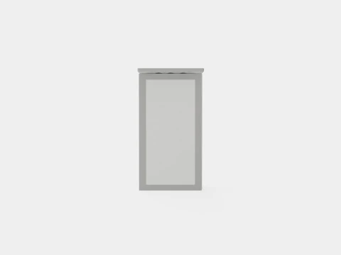 Royal Continental Bed With Storage Light Gray 3D Model