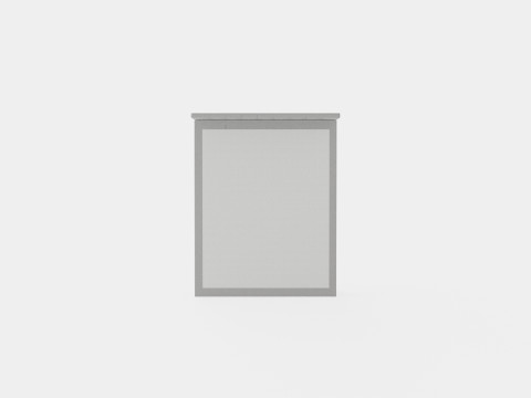 Royal Continental Bed With Storage Light Gray Modelo 3D
