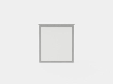 Royal Continental Bed With Storage Light Gray 3D Model