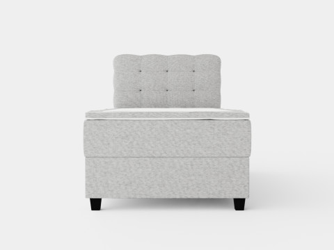 Royal Continental Bed With Storage Light Gray 3D Модель
