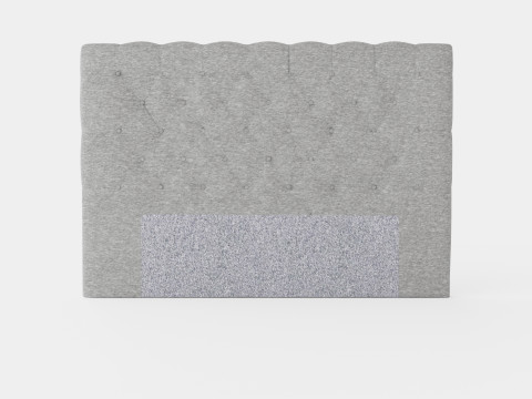 Royal Headboard Light Gray 3D 모델