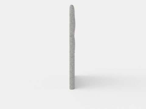 Royal Headboard Light Gray 3D 모델