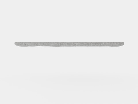 Royal Headboard Light Gray 3D 모델