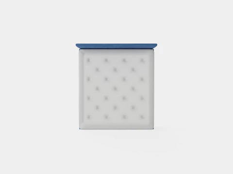 Royal Velvet Complete Bed Package Dark Blue With High 3D Model