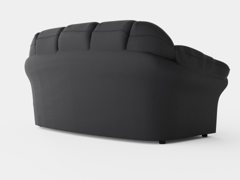 Salvador 3 Seater Sofa Artificial Leather 3D Model
