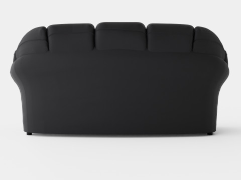 Salvador 3 Seater Sofa Artificial Leather 3D Model
