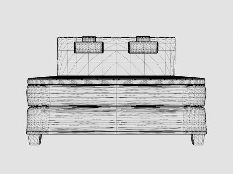 Samantha Continental Bed 3D Model