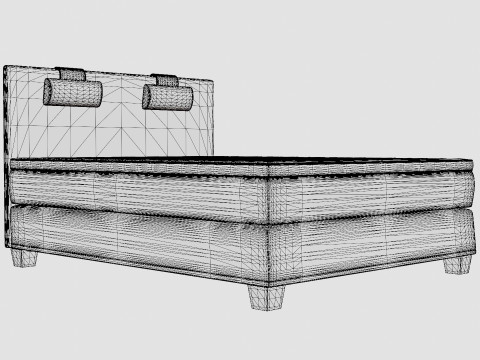 Samantha Continental Bed 3D Model