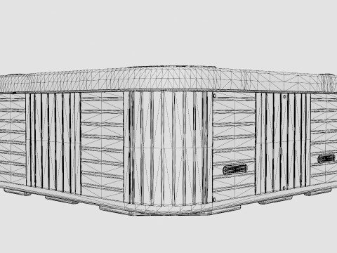 Banheira Spa Saturno 82 Jatos 7 Pessoas Modelo 3D