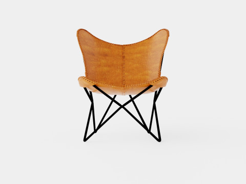 Saya Bats Mouse Armchair Leather Iron 3D Модель