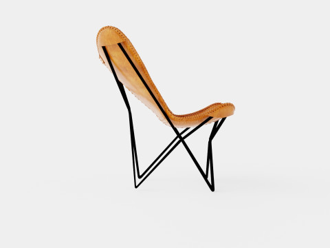 Saya Bats Mouse Armchair Leather Iron 3D Модель